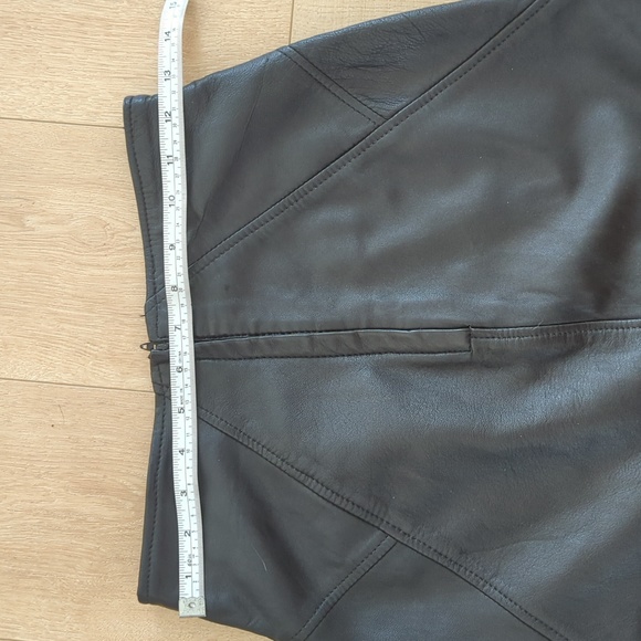RENAISSANCE leather skirt size 6 - Picture 3 of 6